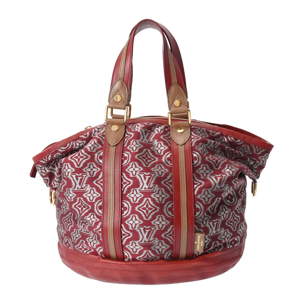 Louis Vuitton Aviator Bordeaux Leather Nylon Jacquard Handbag